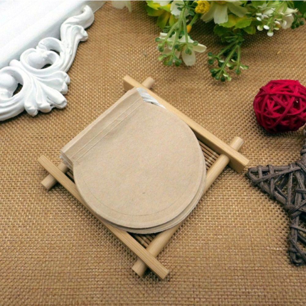 100Pcs Portable Disposable Tea Bags Filter Bags with String Heal Seal Strainer Empty Filter Paper Teabags Eco-Friendly