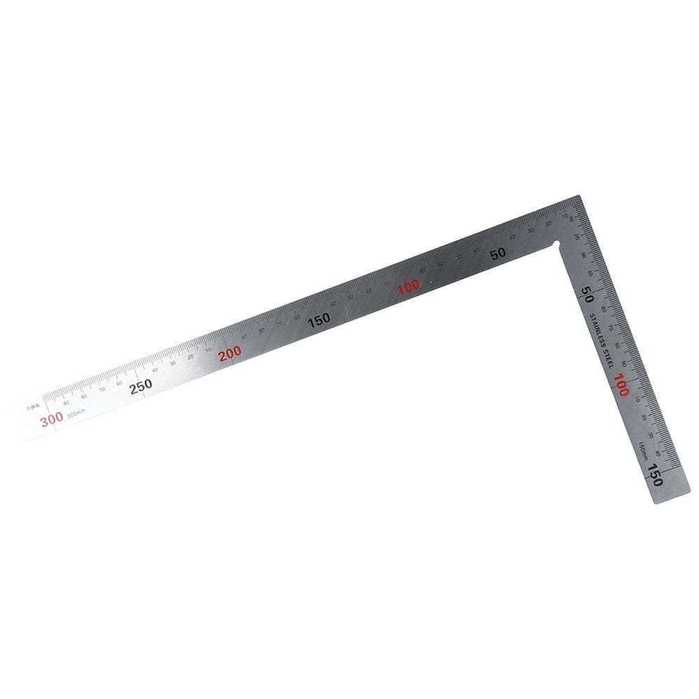 Metal Measuring Tool Double Sided Squares Graduations Measurement Metric Imperial Stainless Steel