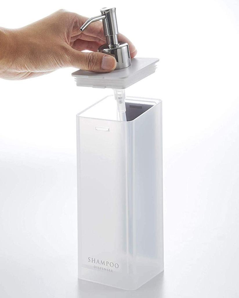 Yamazaki Magnetic Dispenser MIST of Magnetic Refill Bottles for Shampoo and 4485 and 4486 Two-Way (Set 2) Conditioner, Clear,