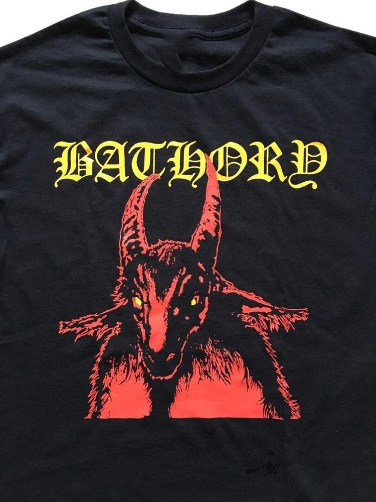BATHORY GOAT Черная Хлопковая Унисекс Футболка Репринт S-5XL US8451 Унисекс Футболка M