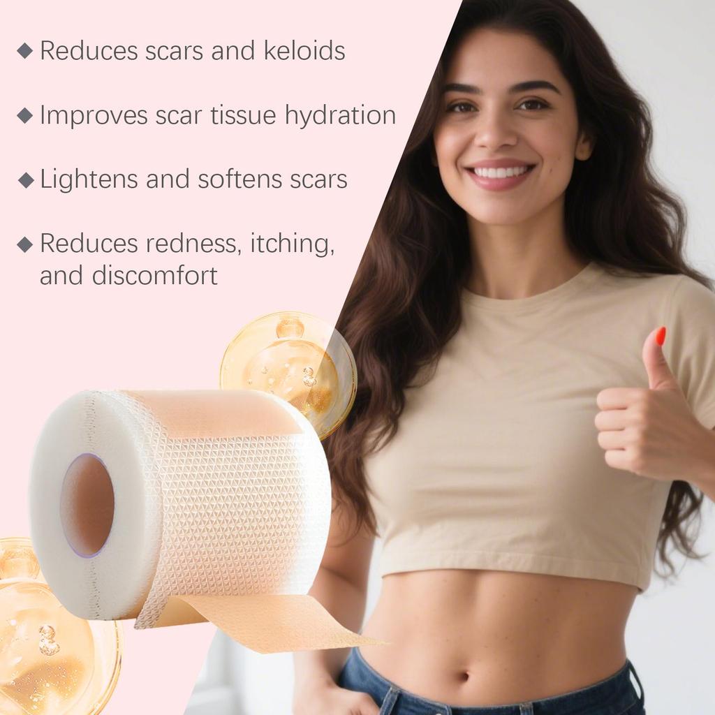 XIMONTH Scar Care Patches, Gentle Formula 24-Hour Breathable and Skin-Friendly Reduces Hypertrophic Scars