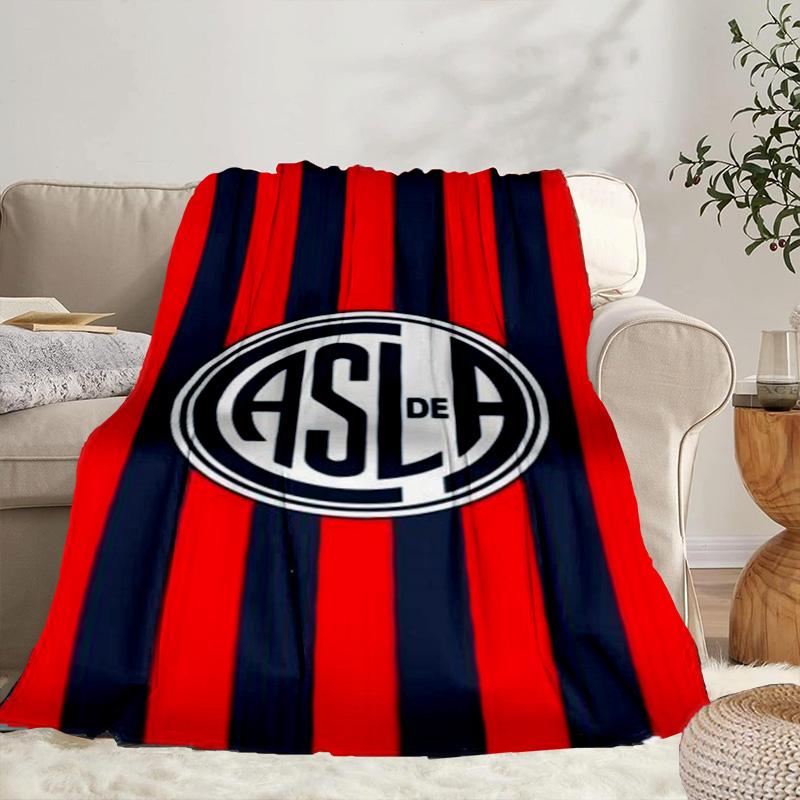 Club Atletico San Lorenzo  Portable Blanket/Soft Blanket Bedding Blanket Suitable for Travel Camping Living Rooms Offices Sofas Fan Gifts