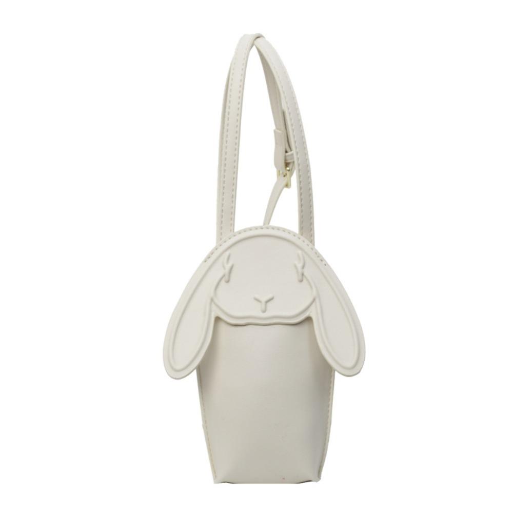 

Mini Bunny Phone Bag Cartoon PU Leather Bag Trendy Rabbit Crossbody Bag Gift белый