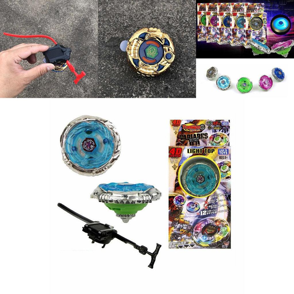 Vibrant 4d/6d Metal Fusion Masters Beyblade With Illuminating Led Light Top
