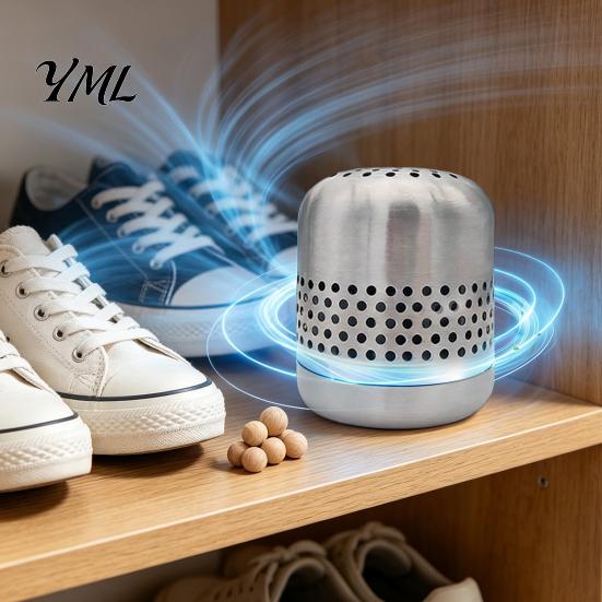 Refrigerator Odor Eliminator Stainless Steel Deodorizer, Long-Lasting Eliminator, Nano-Catalytic Food Freshness Keeper Removal Tool for Kitchen