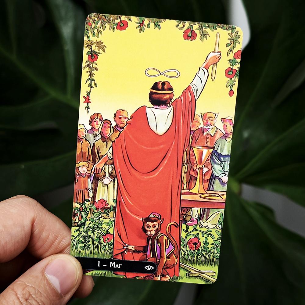 Tarot of New Vision 10.3*6cm, 78 Pcs Rider Tarot Cards In Russian Language