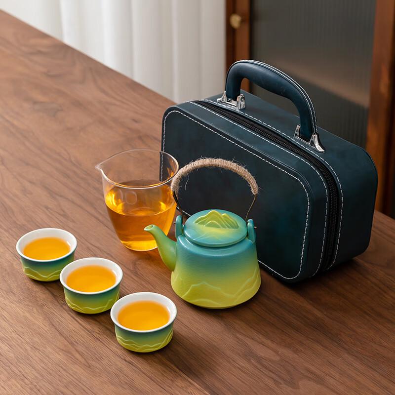 Portable Ceramic Travel Tea Set