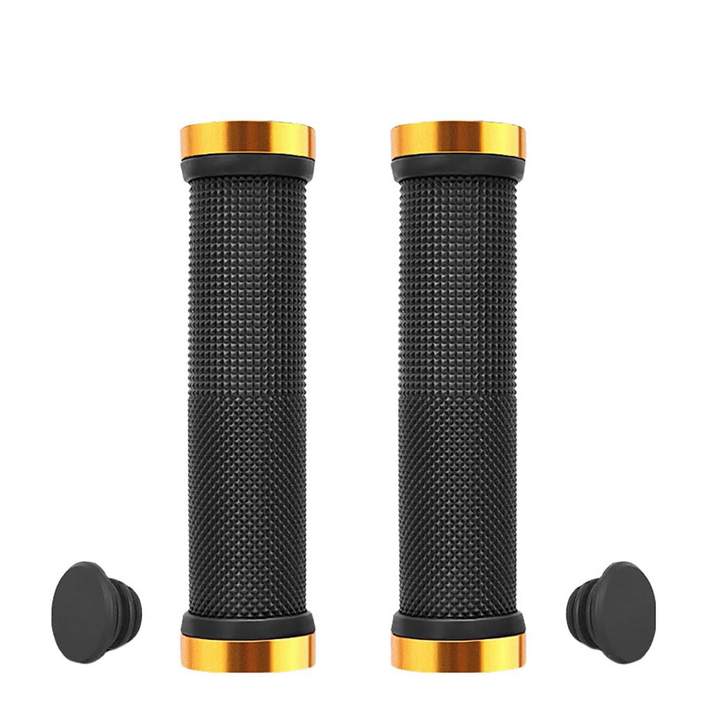 1 Pair Bicycle Grips MTB Mountain Bicycle Handlebar Grips Bilateral Locking Non-slip Grip Sleeve for Better Cycling Experience