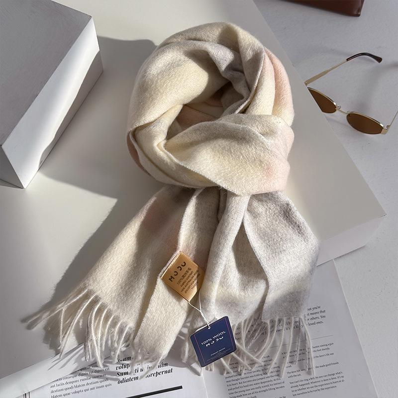 Wollschal für Damen, Herbst/Winter, Vintage-Preppy-Stil, kariert, Wickelschal, Pashmina Mujer Femme Foulard Bufanda Schal Stola