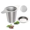 Stainless steel tea leak 304 tea filter double-ear tea filter double-handle tea leak tea filter tea filter tea With accessories