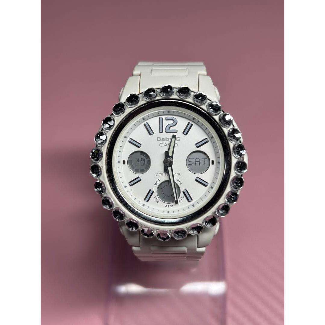 CASIO Baby-G White Sparkly Custom Battery Replaced