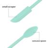 2 Teile/satz Spatel Werkzeug Set Silikon Mini Spatel Dual-Ended Schaber Schönheit mit Löffel für Küche Gläser