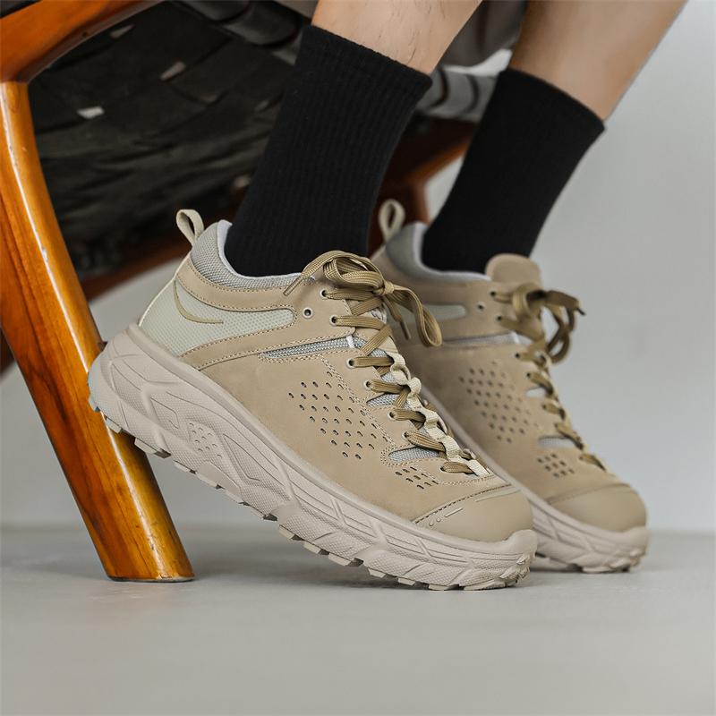 Fashion Men's hiking shoes Fashionable street versatile style Outdoor leisure walking Daily office party Thick soled Breathable shoes