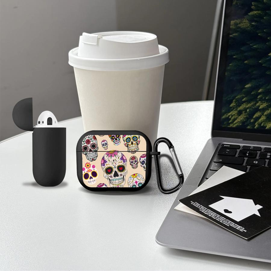 Fashionable Graffiti Skull Head Case For Airpods Pro3 2 Pro2 3 Pro 4 1 Earphone Cases Cover