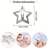 5pcsY2K Silver Star Shaped Hair Clip, Girls' Star Shaped Metal Clip, Simple Baby Hair Clip, Holiday Gift Broken Hair Clip
