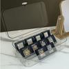 Long Cosmetic Storage Organizer Box with Clear Lid Dustproof Cosmetic Storage Jewelry Display Boxes