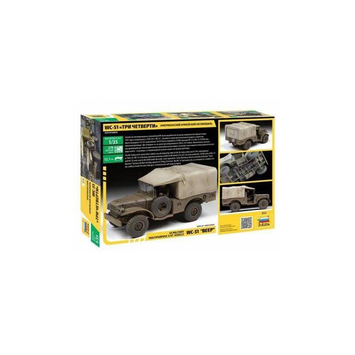 Maquette Voiture - ZVEZDA - Wc-51 - 1:35 - Intérieur - Mixte