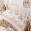 Washable Cotton Long Pillowcase 48x150cm - Single Piece Cover for Double Pillow Core
