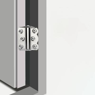 New Stainless Steel Door Butterfly Hinge Spring Automatic Closing Flush Hinges High Quality Hardware Cabinet Hinges Cabinet