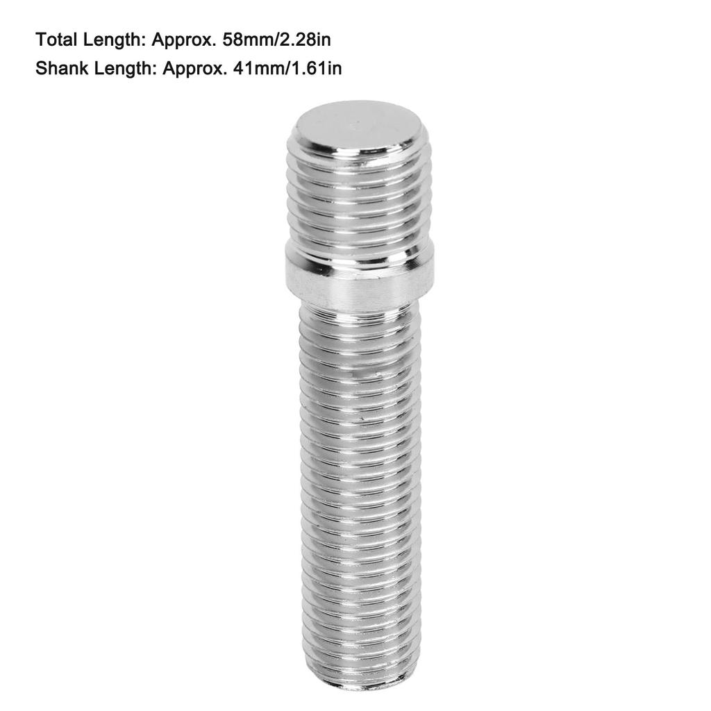 Wheel Stud Adapters 20pcs Steel Expansion Wheel Studs 58mm Wheel Conversion Bolt Stud Adapter 41mm Shank Length (M14*1.5-M12*1.5)