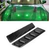Car Hood Air Intake Louver Panel Engine ABS Cooling Vent Cover Trim AccessoryGlossy Black