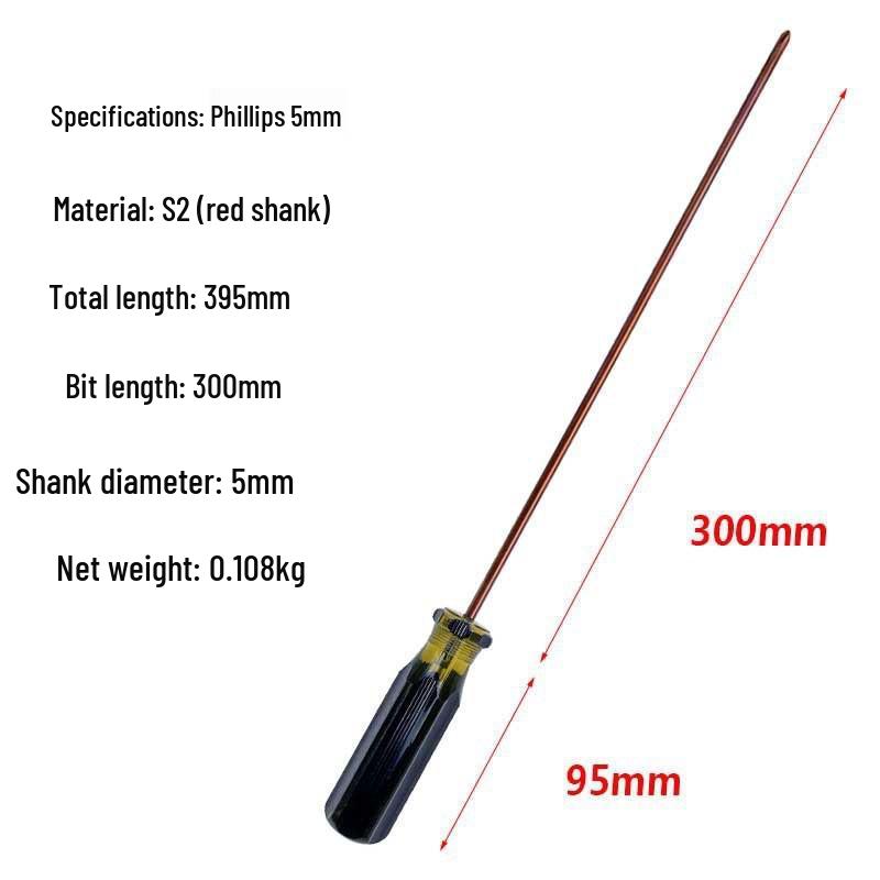 Magnetic 5mm Phillips/Slotted Carbon Steel Screwdriver for Sewing Machine Repair