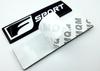 Car Sticker F-SPORT Logo Fender Decal Trunk Letter Badge for Lexus Toyota Honda Nissan Mercedes Benz Jaguar Volvo Decoration ZZ25