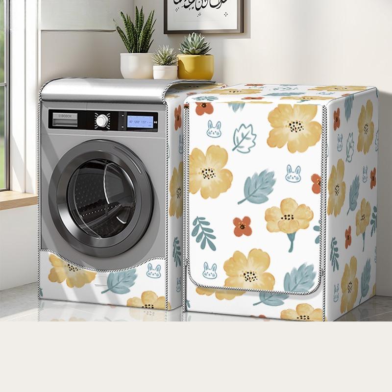 Пылезащитный чехол из Оксфордской ткани для стиральной машины Милый с принтом Антикоррозийный чехол Прочный Водонепроницаемый чехол Подходит для автоматических стиральных машин с фронтальной загрузкой 60x85x52cm VOL 4575kg 1690₽