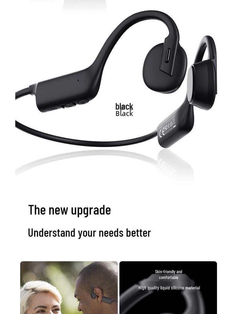 Private Mold K08 Bone Conduction Open-Ear Wireless Bluetooth Sports Headphones for Comfortable Long Wear