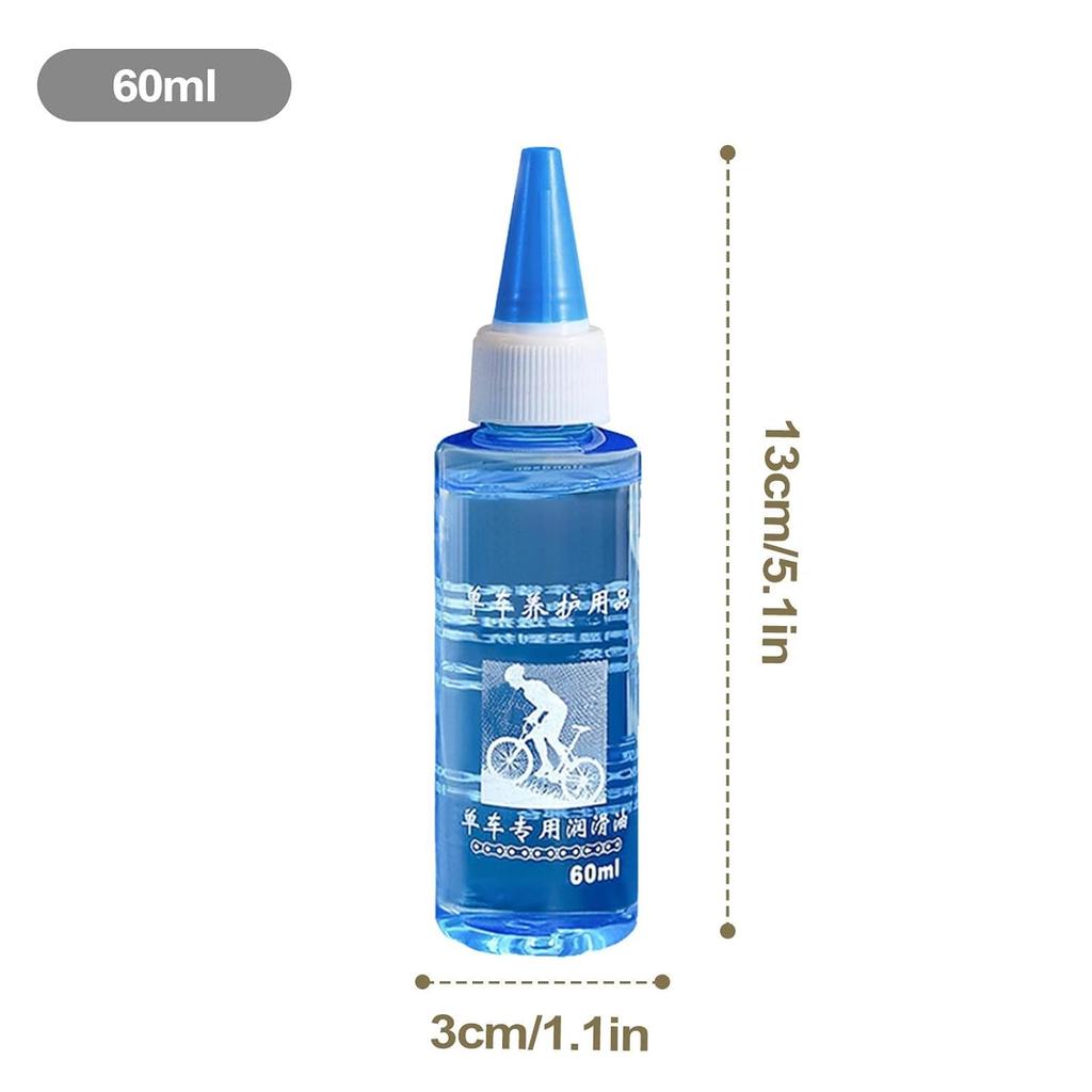 180ML Bike Chain Lube, Waxy Dry Lubricant for MTB & Road Bicycle, Drivetrain Maintenance Oil for Chain and Gear Protection