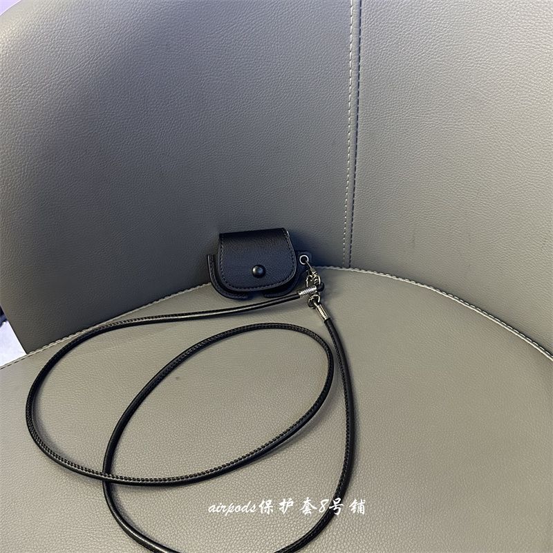 Minimalist Retro Leather Earphone Case for Apple Wireless Bluetooth AirPods Pro1 Generation 2 Generation 3 Generation Protective Case Buggy Bag