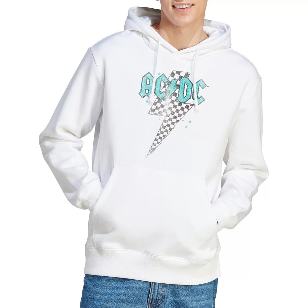 AC/DC Mens Skewed Checkerboard Bolt Hoodie