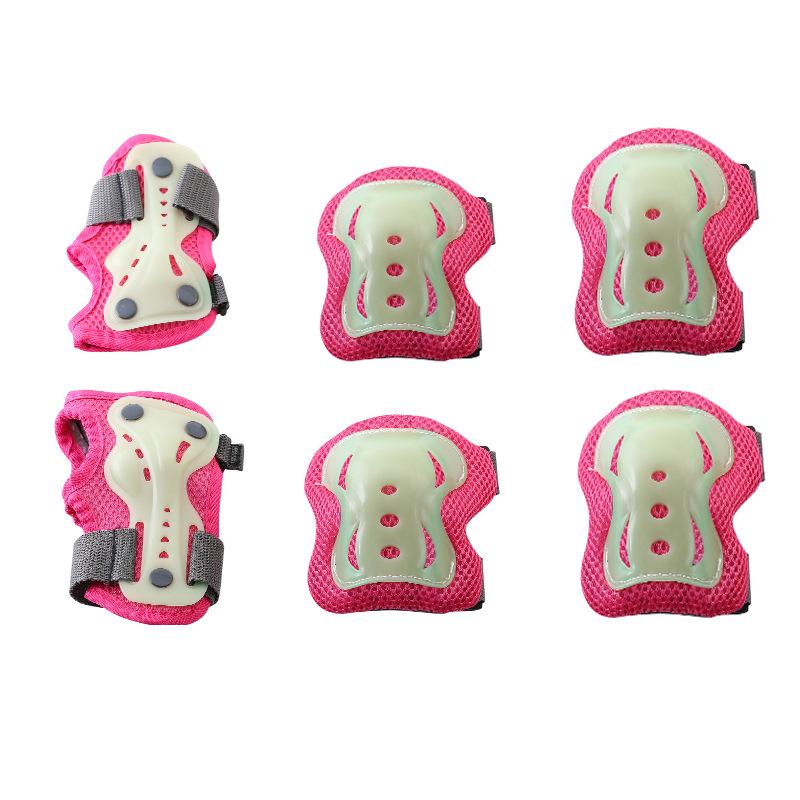 Roller Skating Balance Bike Luminous Children Boys and Girls Fluorescent Sports Protective Gear Set Skateboard Knee Pads Elbow Pads