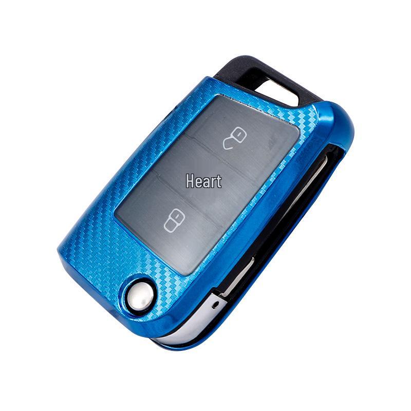 Volkswagen Carbon Fiber Key Cover for Tiguan L, Golf 7, Sportsvan, Lamando, Tharu, Teramont