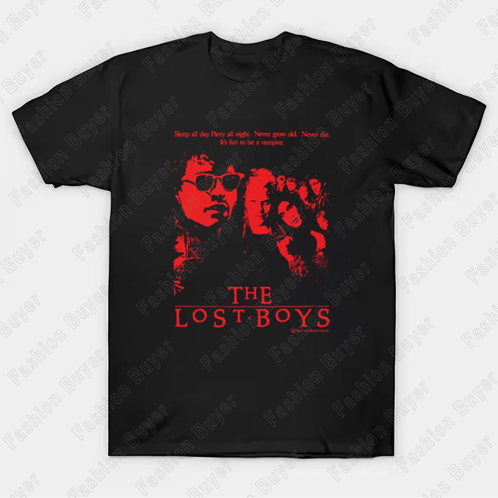 The Lost Boys Vampire TShirt A Nod To Classic Horror and Edgy Style Oversized Yk Short Sleeve Casual Cotton Streetwear Top Tee