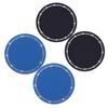WUDQIJI Car Interior Accessories Coasters for Car Holder 70mm 1 Pair of Black and Blue Coasters, Non-Slip Cars, 4-Pack, Non-Slip Mats, Round,