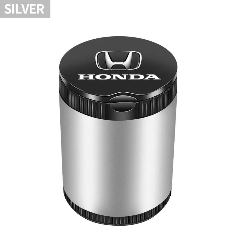 For Honda AcCar LED Ashtray Garbage Coin Storage Cup Container Cigar Ashtray For Honda Civic Fit Jazz Accord Pilot CRV Odyssey Passport