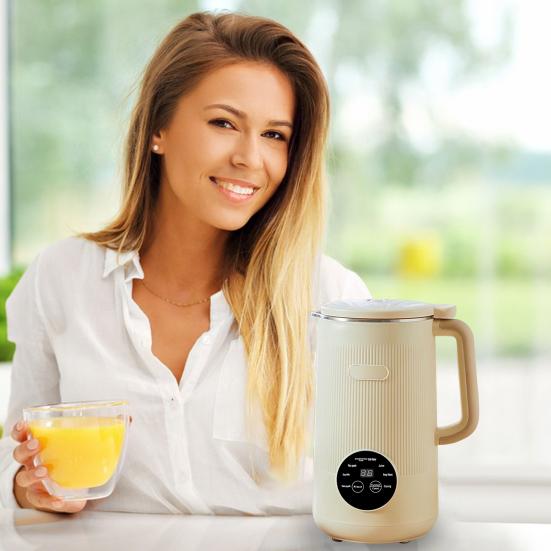 8-In-1 Automatic Nut Milk Maker 40Oz 1.2L Large Capacity Soy Milk Machine Homemade Oat Milk Complementary Food Machine with Delay Start Self Cleaning