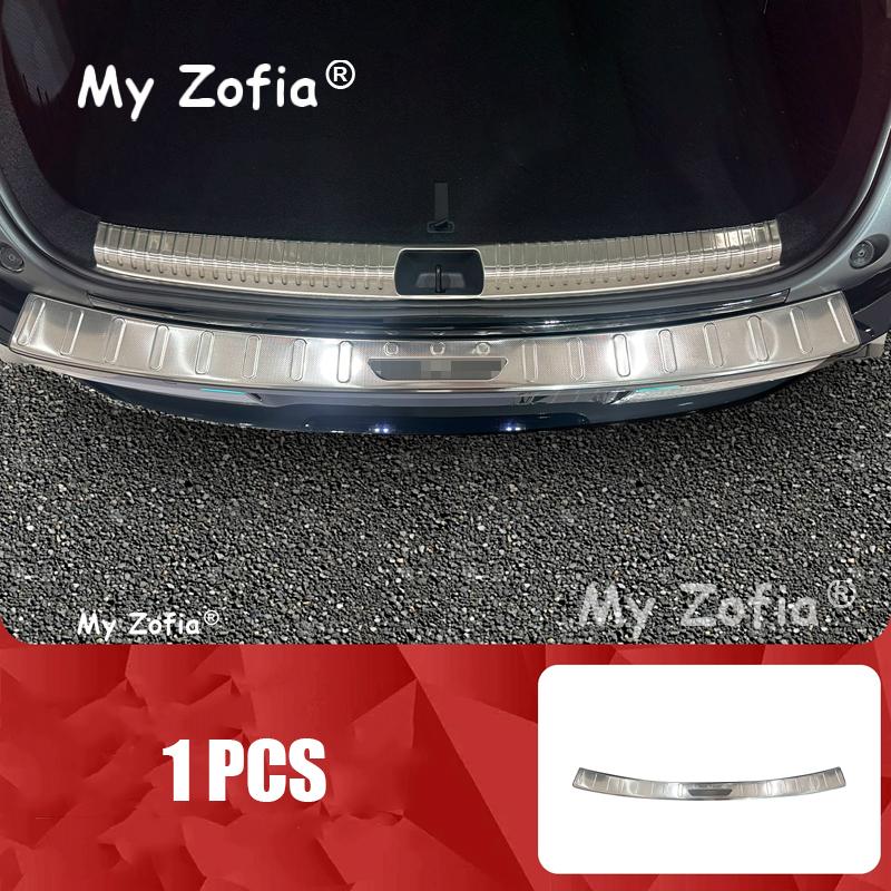 For Xpeng P7 2025 2026 Car Stainless steel Rear Trunk Outer Bumper Guard Sill Plate Rear Bumper Protector Cover Accessories