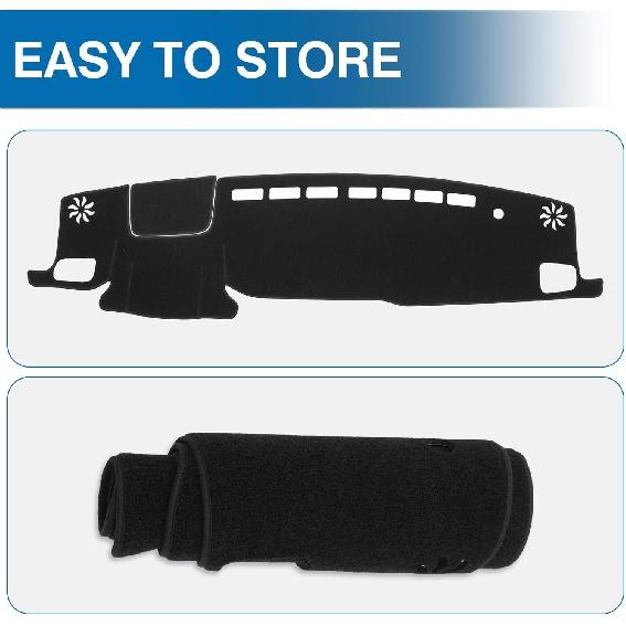 KUST Car Dashboard Cover Mat for Toyota Highlander 2020-2024 Left Hand Driving Non-slip Dashboard Mat Pad Interior for Toyota Highlander Accessories