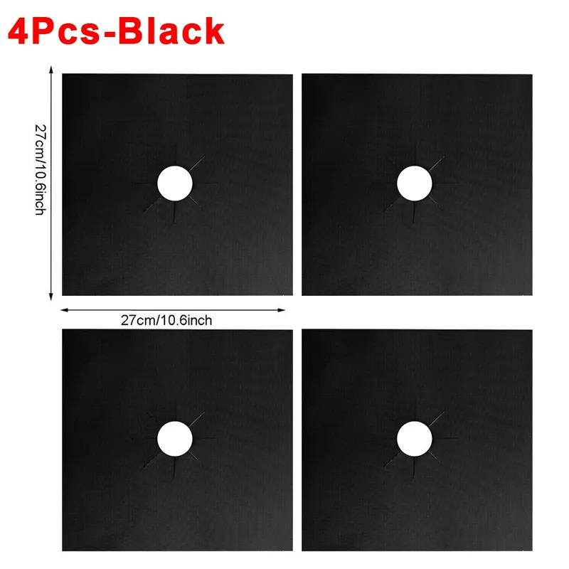 4/8 Piece Gas Stove Protective Pads, Cookware Lid Lining Cleaning Pads, Reusable Kitchen Cookware Accessories