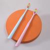 Four-color adult toothbrush, individually packaged, soft and dense bristles to reduce gums