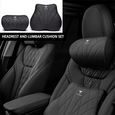 Traagschuim Autostoel Hoofdsteun Lendensteun Stoelkussen Nekkussen Taillekussen Voor Model 3 Model Y Model S Model X Space X
