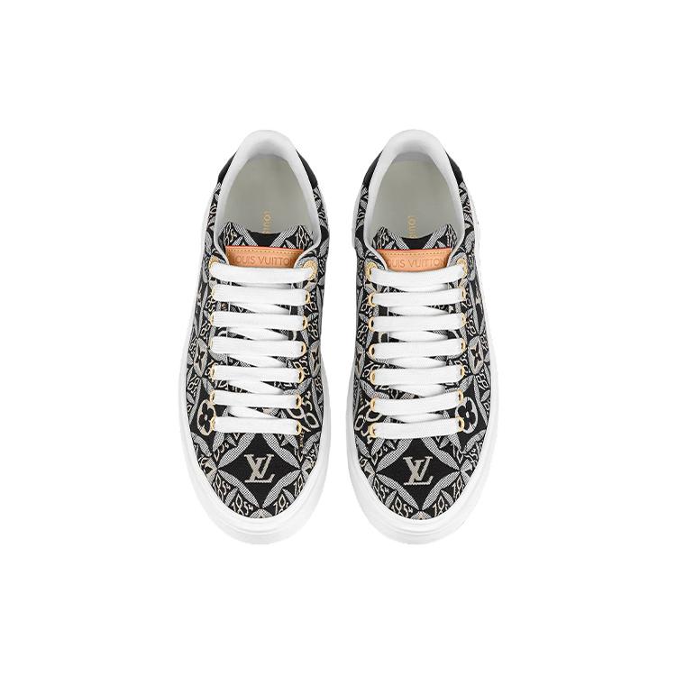 Louis Vuitton Out Sneakers 'Black White Monogram With Brown' Women's 1A9FNL