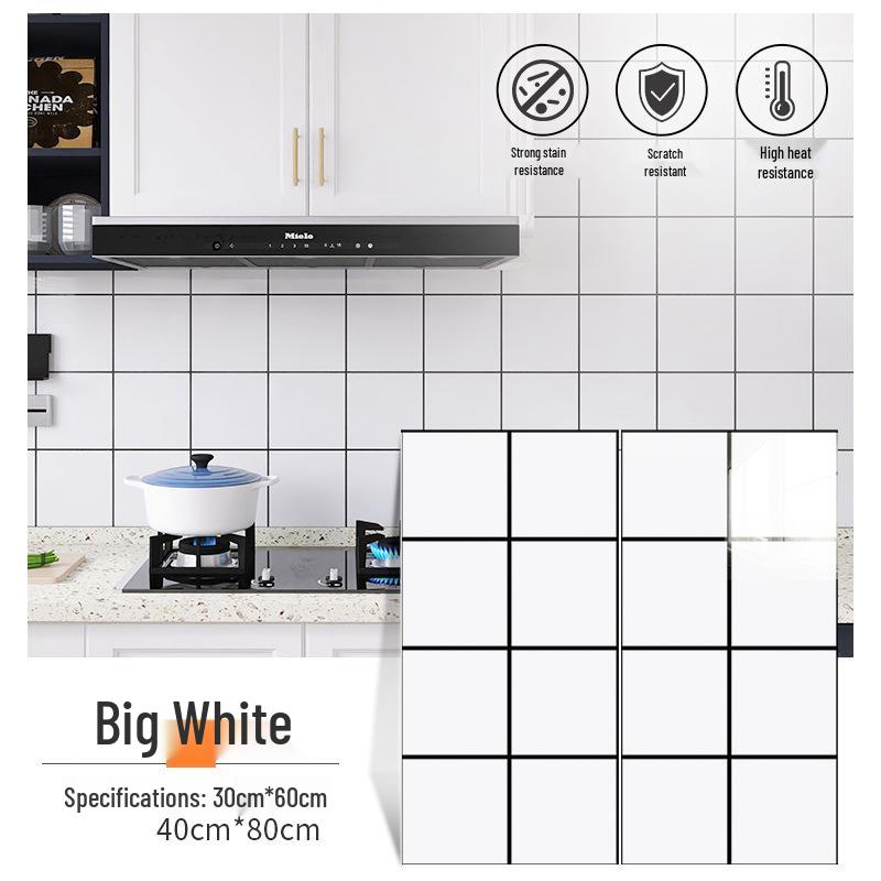 Waterproof Gold-Plated Imitation Tile Wall Sticker for Bathroom and Kitchen Renovation