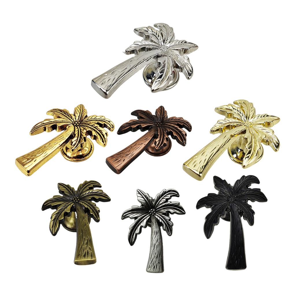 Agregue un toque de sofisticación a sus gabinetes con perillas para gabinetes, cajones y manijas decorativas de aleación de metal hechas de palma de coco