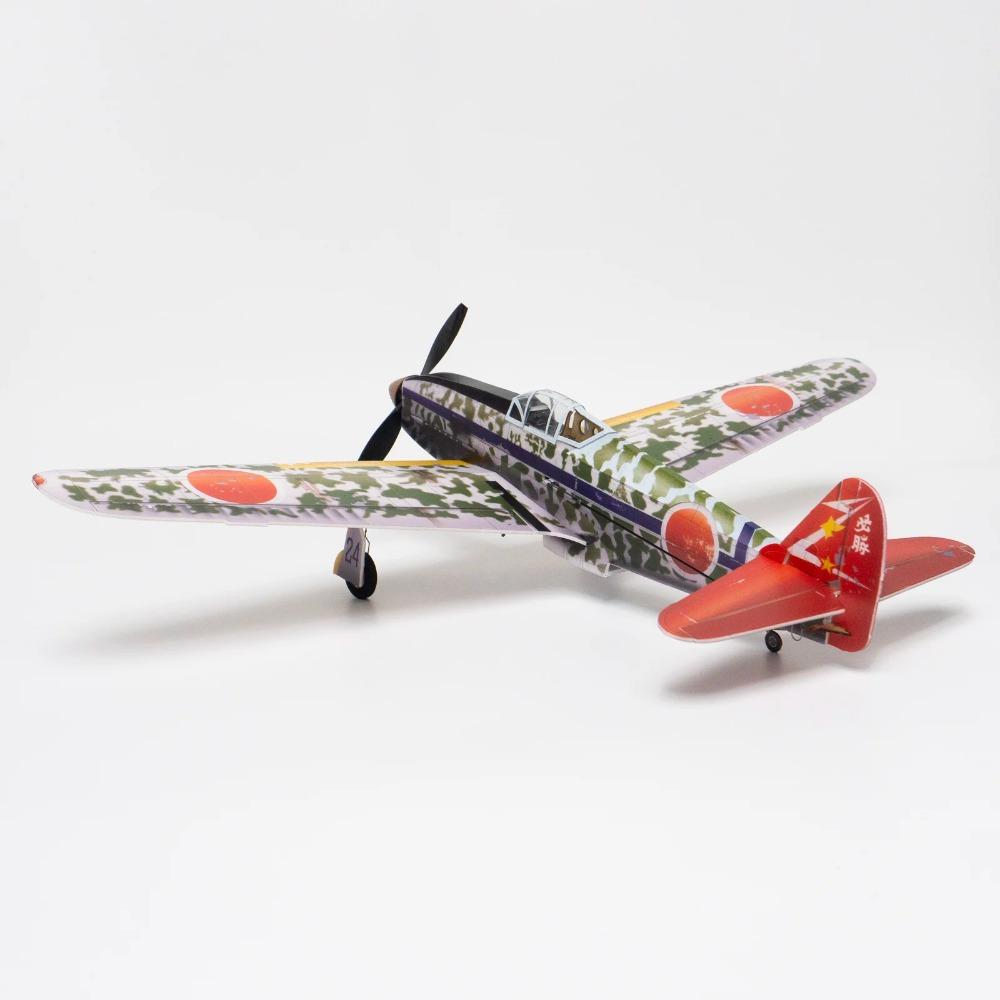 Mini KI-61 Hien rozpiętość skrzydeł 480 mm 5-kanałowy samolot stałopłatowy wersja z chowanym podwoziem Samolot RC Zabawka zewnętrzna Prezent dla dzieci