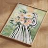 Green Girl Leaves Flower Abstract Landscape Wall Art Canvas Painting Oil Posters And Prints Wall Pictures For Living Room Decor