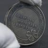I Love You Confession Coin: Four-Leaf Clover Silver Coin Toy for Treasure Hunt & Gift