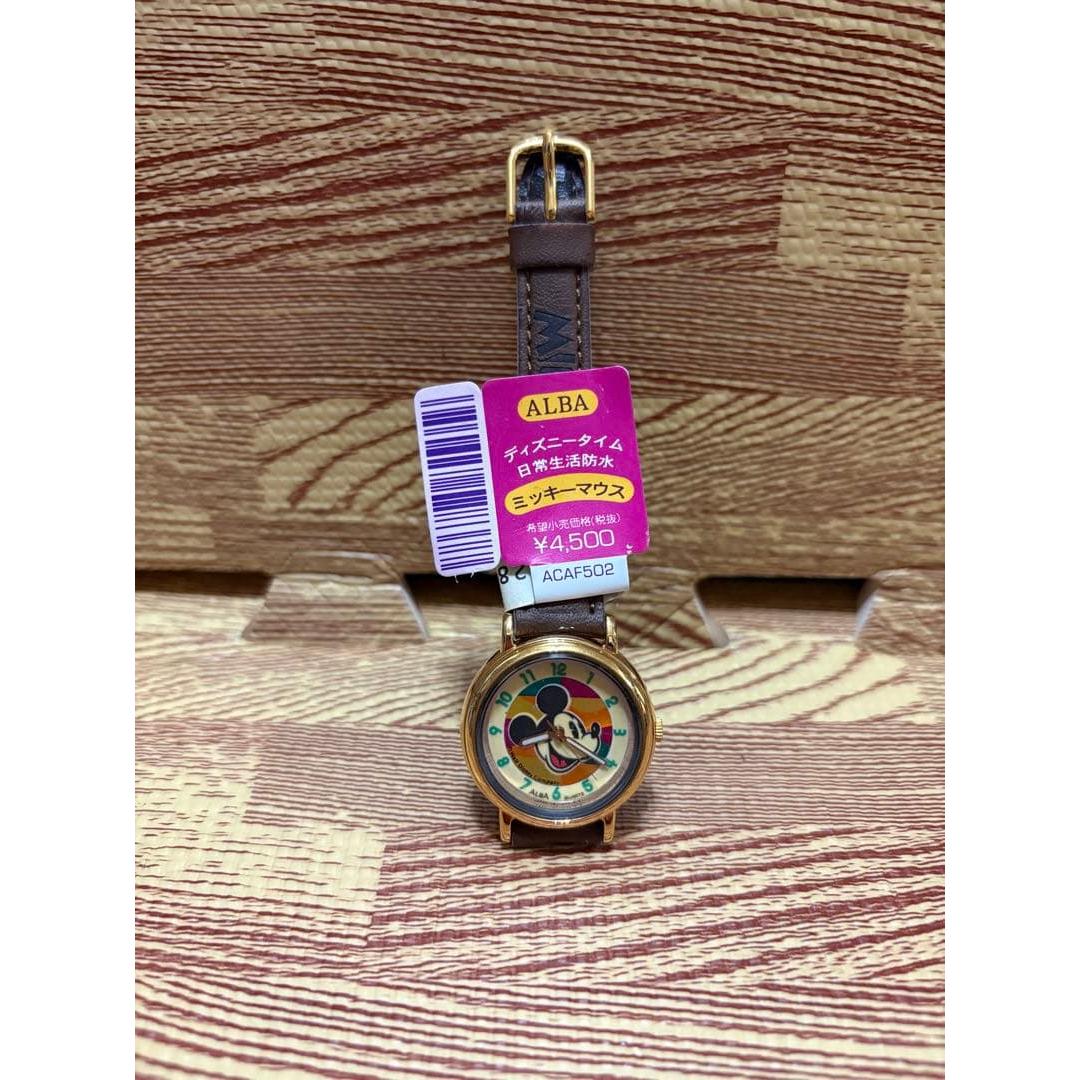 Used ALBA Disney Time Mickey Mouse Watch ACAF502